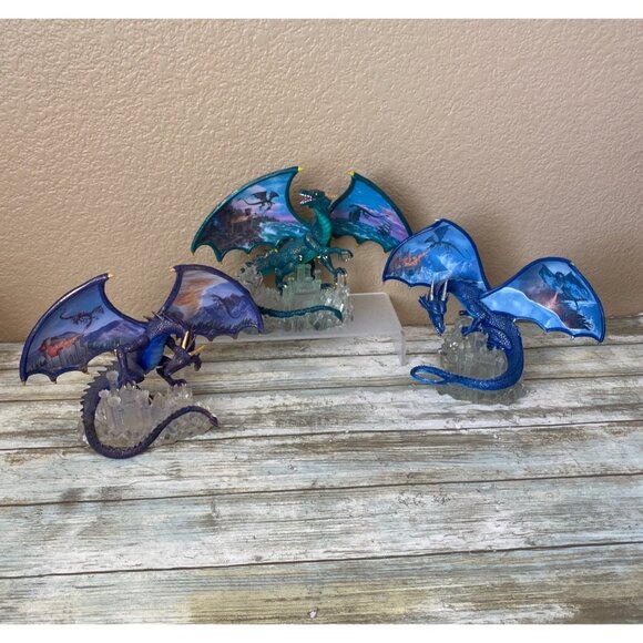 Other - Set of 3 The Dragon’s Realm Collection Fantasy Dragon Figs - Hamilton Collection